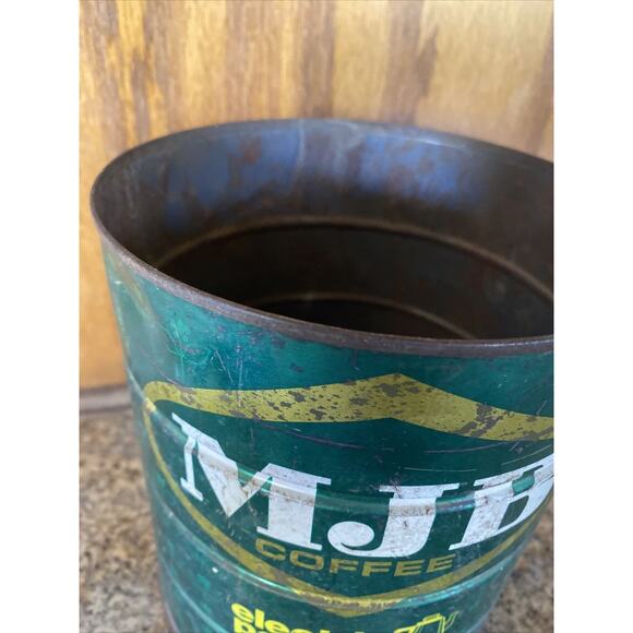MJB Electric Perc 48oz or 3 Lb, Vintage Green Coffee can No Lid - Picture 11 of 11